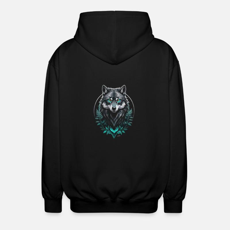 Loup arctique forestier - Veste à capuche unisexe - noir