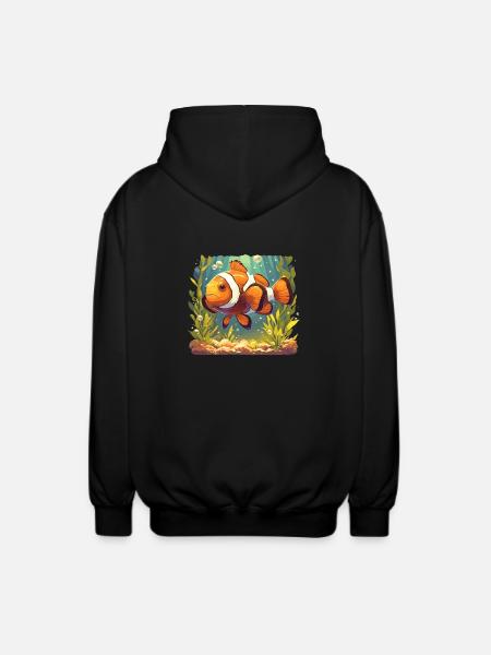 Clownfish Clownfische Clownfisch - Unisex Kapuzenjacke - Schwarz