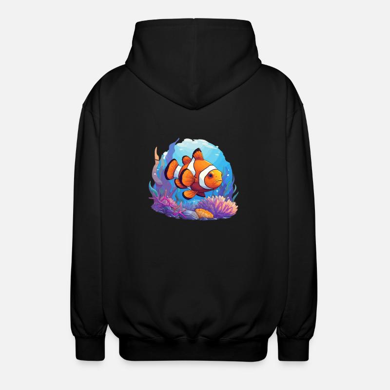 Clownfish Clownfische Clownfisch - Unisex Kapuzenjacke - Schwarz