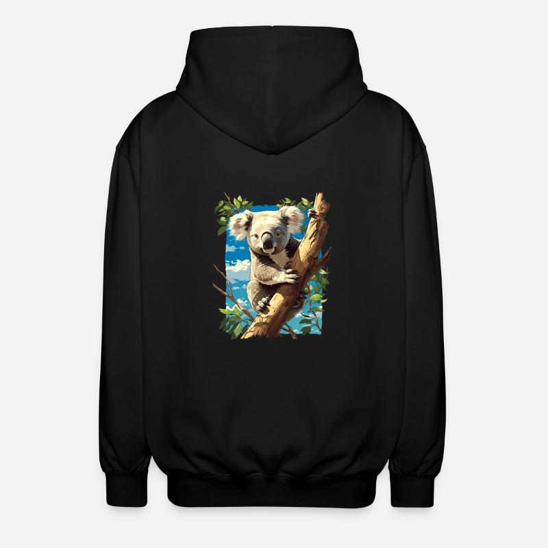 Koalas Koala - Unisex Hooded Jacket - black