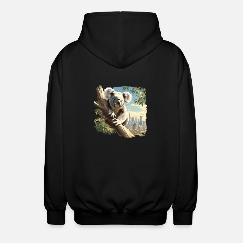 Koalas Koala - Veste à capuche unisexe - noir
