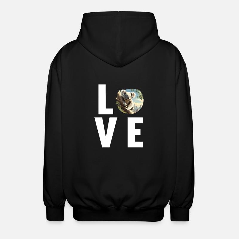 Koalas Koala - Veste à capuche unisexe - noir
