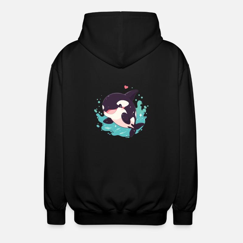 Orcas Orca - Unisex Hooded Jacket - black