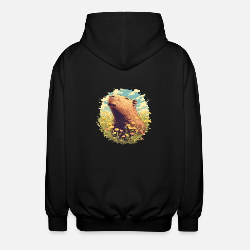 Capybaras Capybara - Veste à capuche unisexe - noir