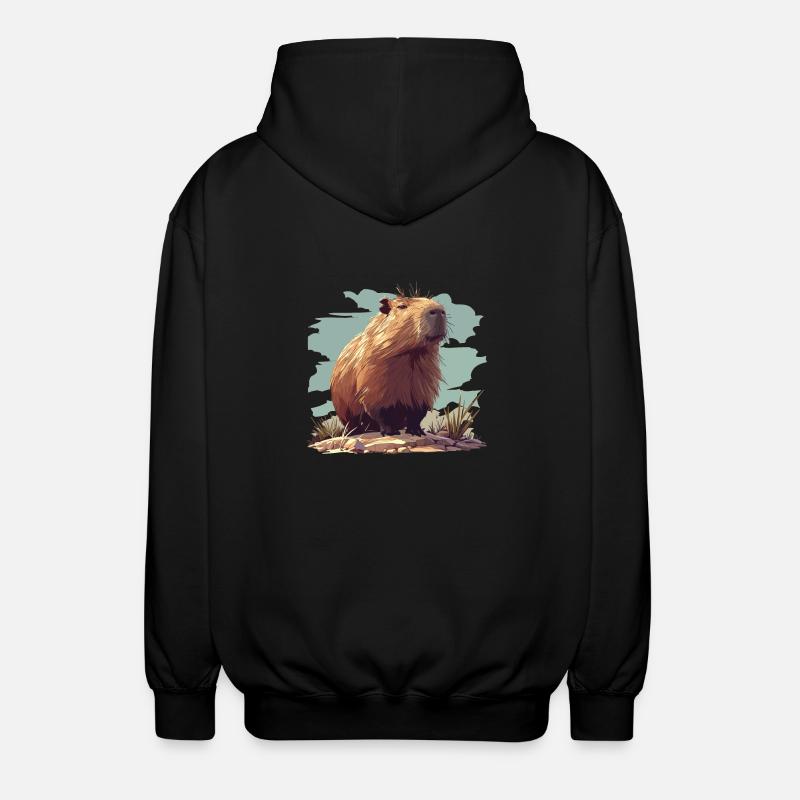 Capybaras Capybara - Veste à capuche unisexe - noir