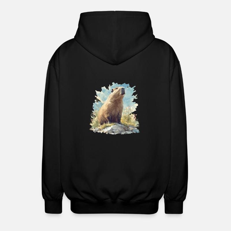 Capybaras Capybara - Veste à capuche unisexe - noir