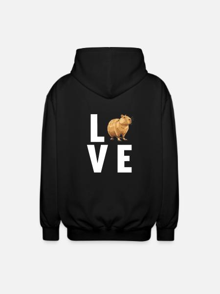 Capybaras Capybara - Unisex Hooded Jacket - black