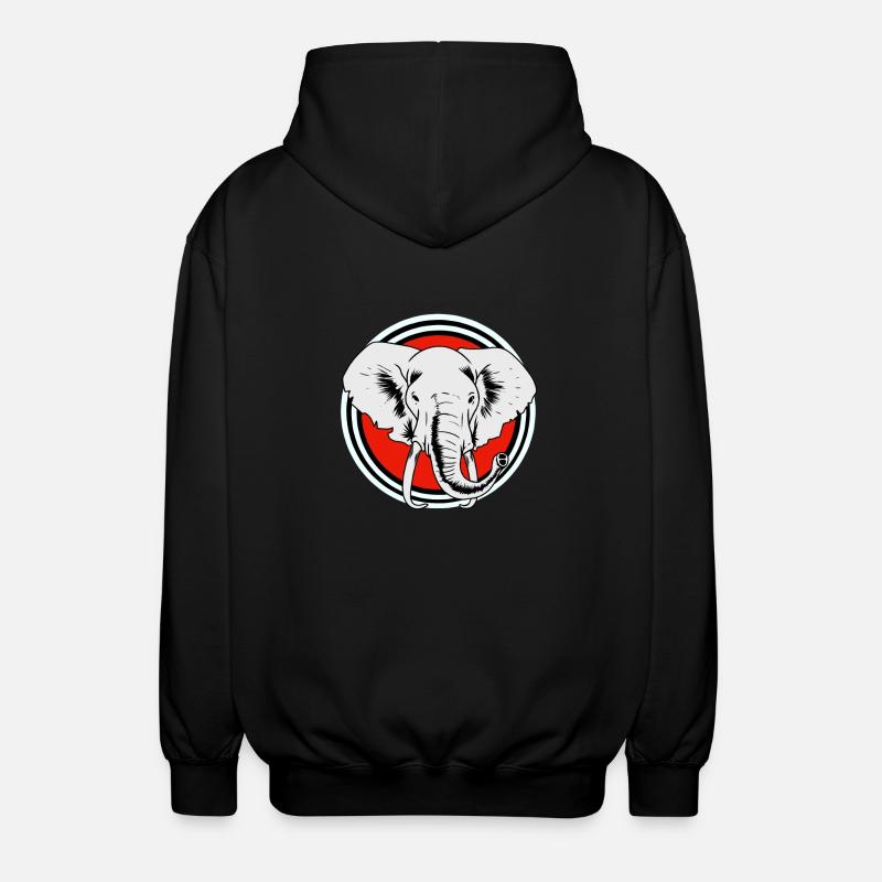 Éléphant Éléphant - Veste à capuche unisexe - noir