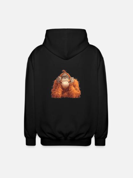 Orangs-outans Orangs-outans - Veste à capuche unisexe - noir