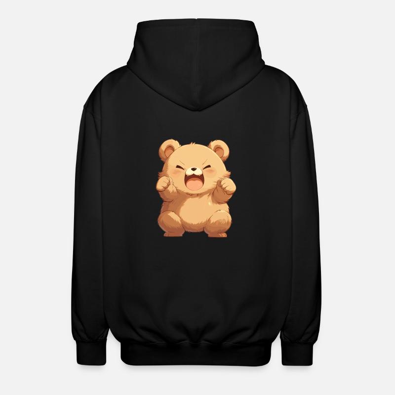 Ours Bären Bär - Veste à capuche unisexe - noir