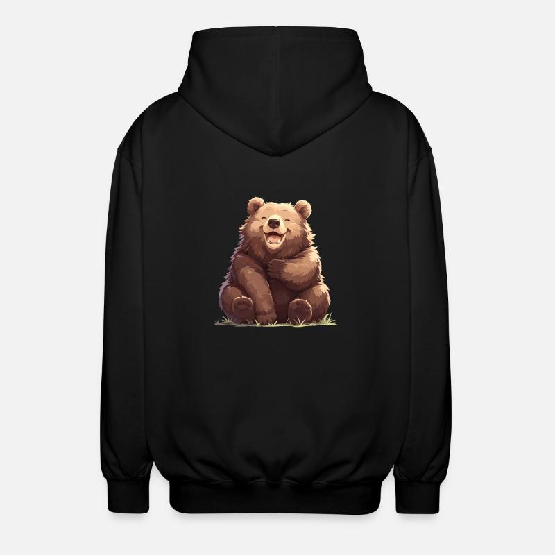 Ours Bären Bär - Veste à capuche unisexe - noir