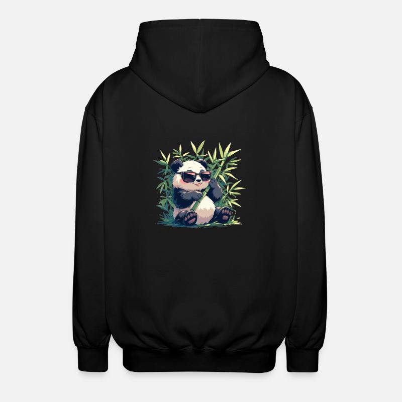 Pandas Panda - Veste à capuche unisexe - noir
