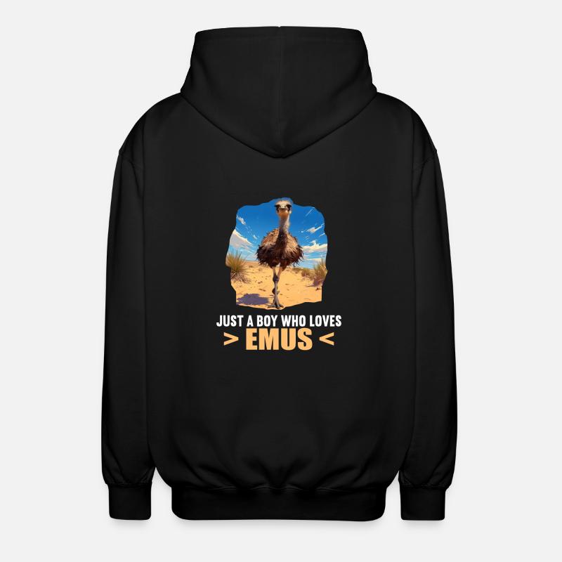 Emus Emu - Veste à capuche unisexe - noir