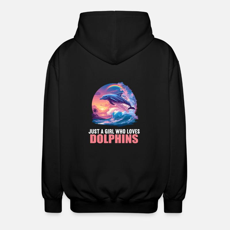 Dauphin Dauphins Dauphin - Veste à capuche unisexe - noir