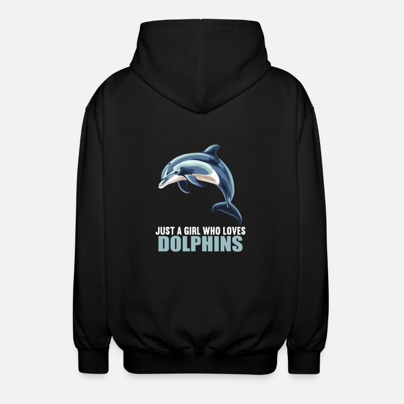 Dauphin Dauphins Dauphin - Veste à capuche unisexe - noir