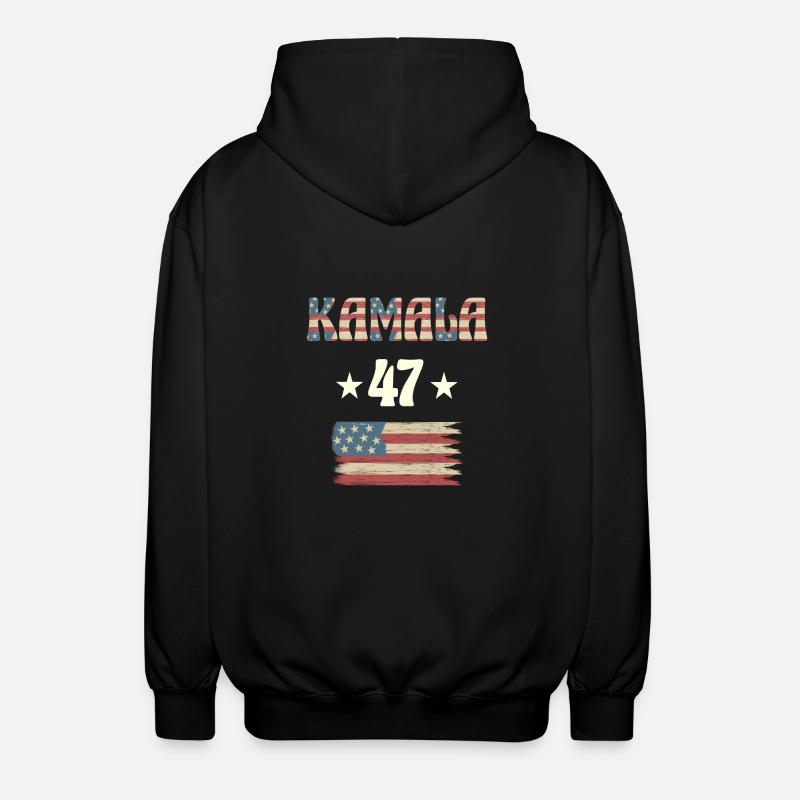 47 kamala - Unisex Kapuzenjacke - Schwarz