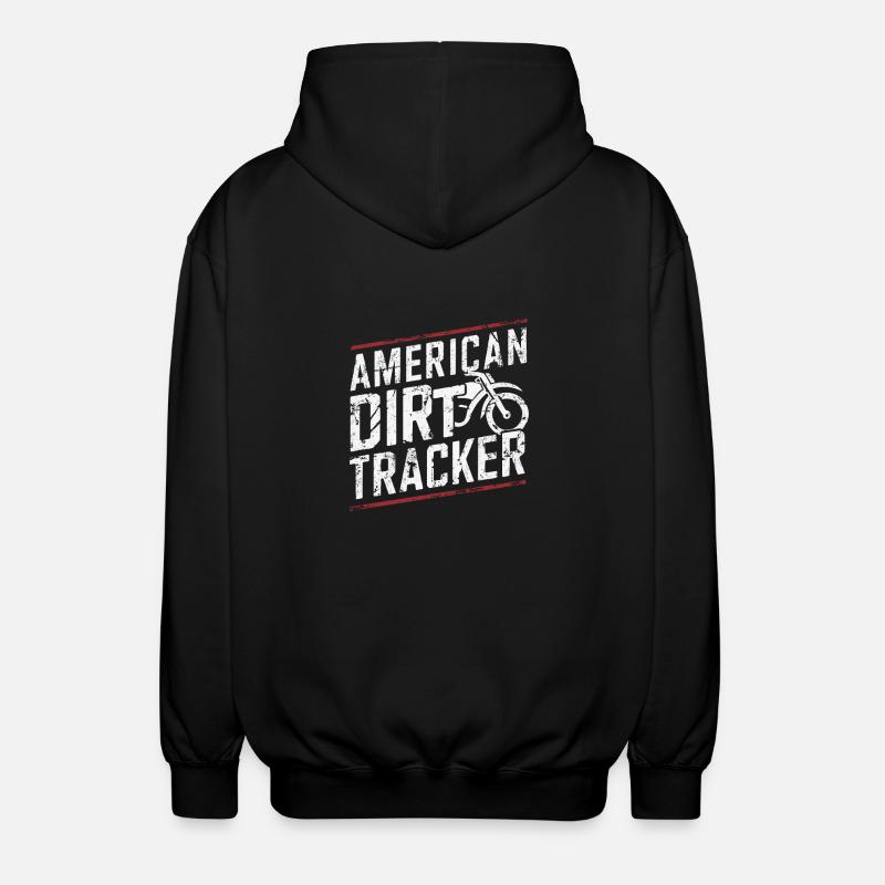 Flat Track Racing Passion - Unisex Hooded Jacket - black
