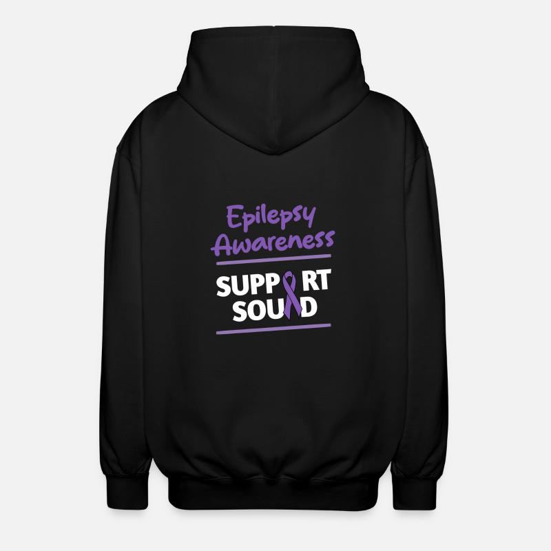 Mois de l’épilepsie - Veste à capuche unisexe - noir