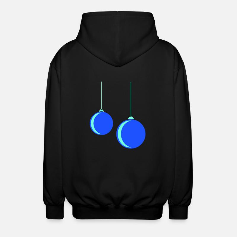Weihnachtskugel - Unisex Kapuzenjacke - Schwarz
