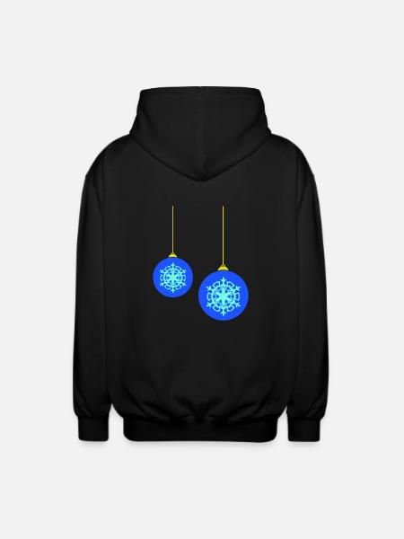 weihnachtskugeln - Unisex Kapuzenjacke - Schwarz
