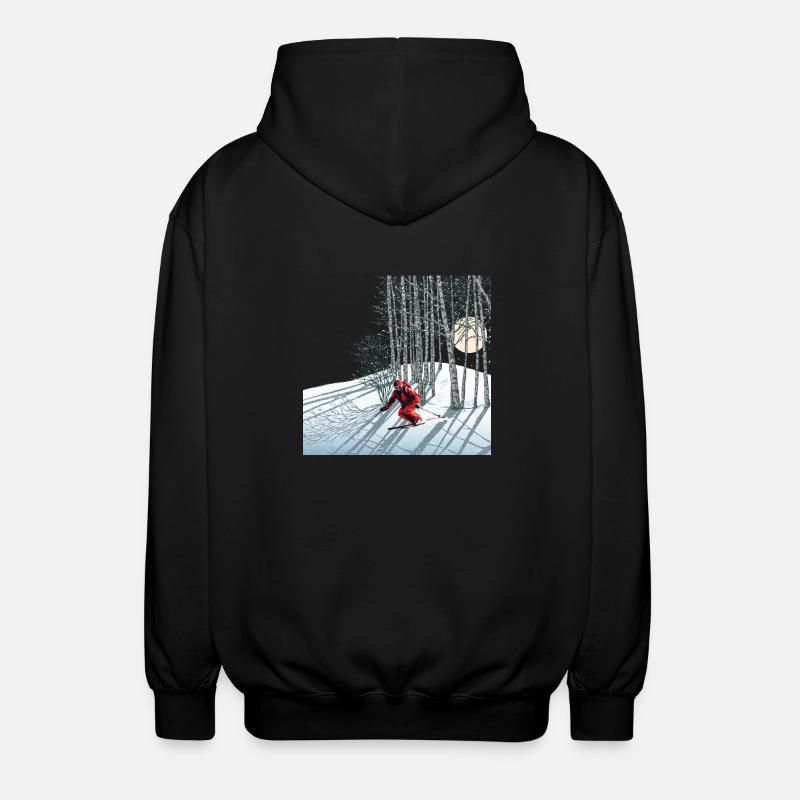 Nachtskifahren Ski nocturne - Veste à capuche unisexe - noir
