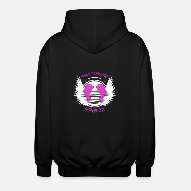 Dauphin Rose Thaïlande Asie - Veste à capuche unisexe - noir