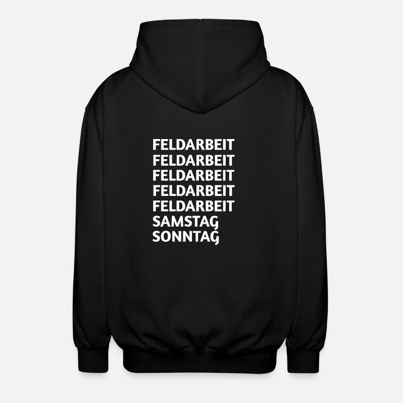 Field work - Unisex Hooded Jacket - black