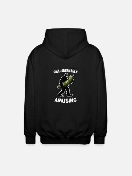 Dill-iberately amusing. Pickle Dill Bigfoot Sasqua - Unisex Kapuzenjacke - Schwarz