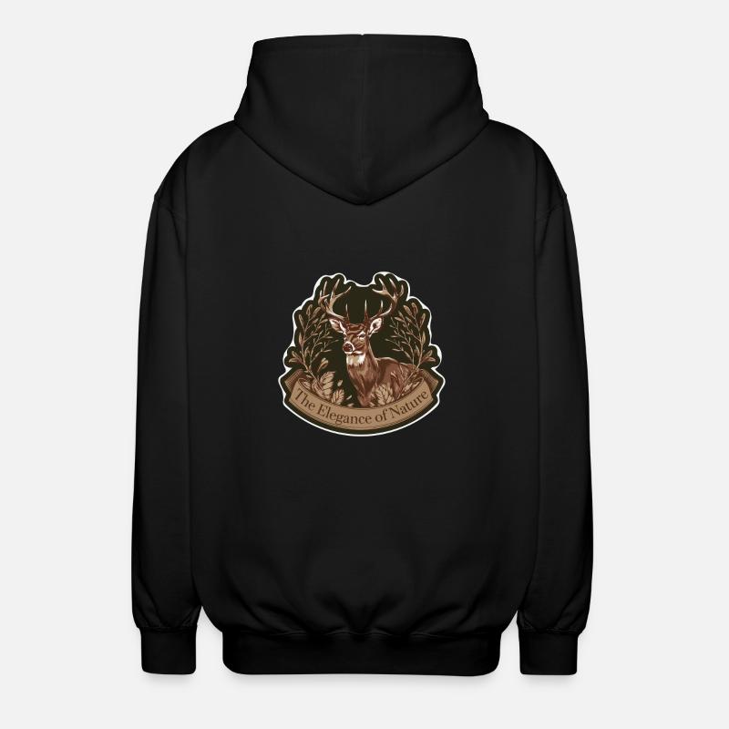 L’ÉLÉGANCE DE LA NATURE - Veste à capuche unisexe - noir