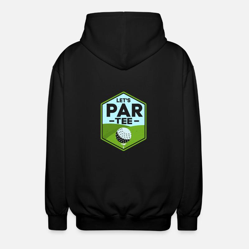 Let's Par Tee Golf Golfer - Unisex Hooded Jacket - black