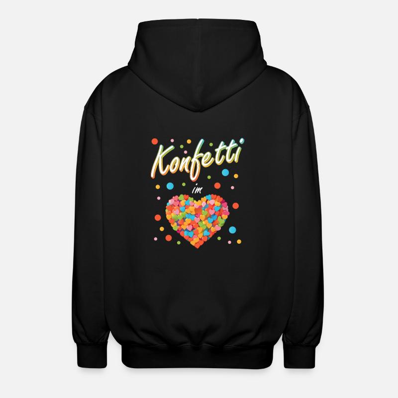 confettis carnaval carnaval design amusant - Veste à capuche unisexe - noir
