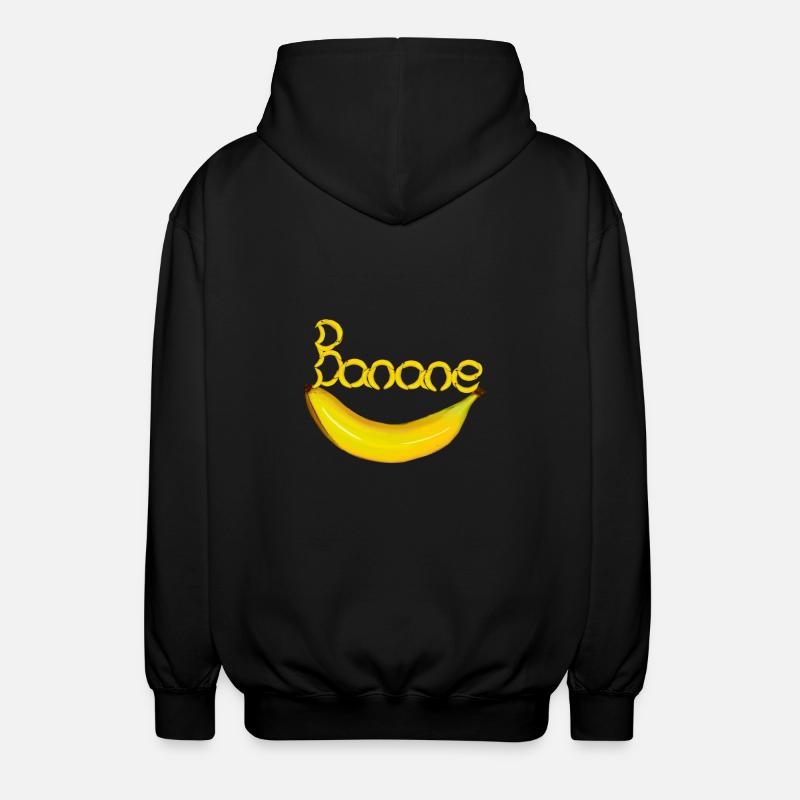 Banane Fruit Fruit Banane Banane - Veste à capuche unisexe - noir