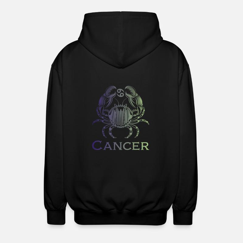 Planche graphique cancer1f 1 - Veste à capuche unisexe - noir