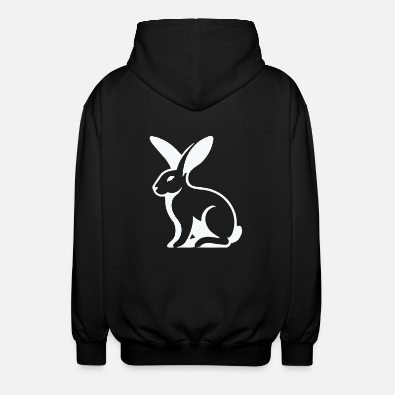 Lapin Lapin - Veste à capuche unisexe - noir