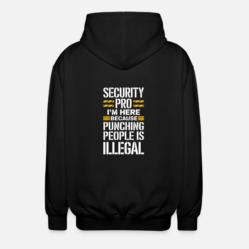 Private Security Professional Bodyguard Vip - Unisex Kapuzenjacke - Schwarz