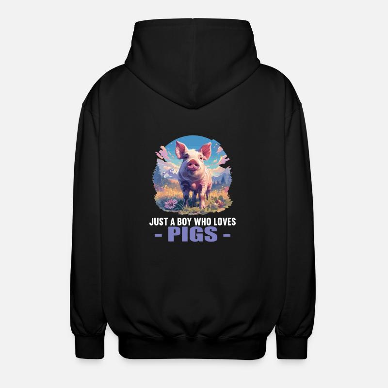 Cochon Cochon - Veste à capuche unisexe - noir