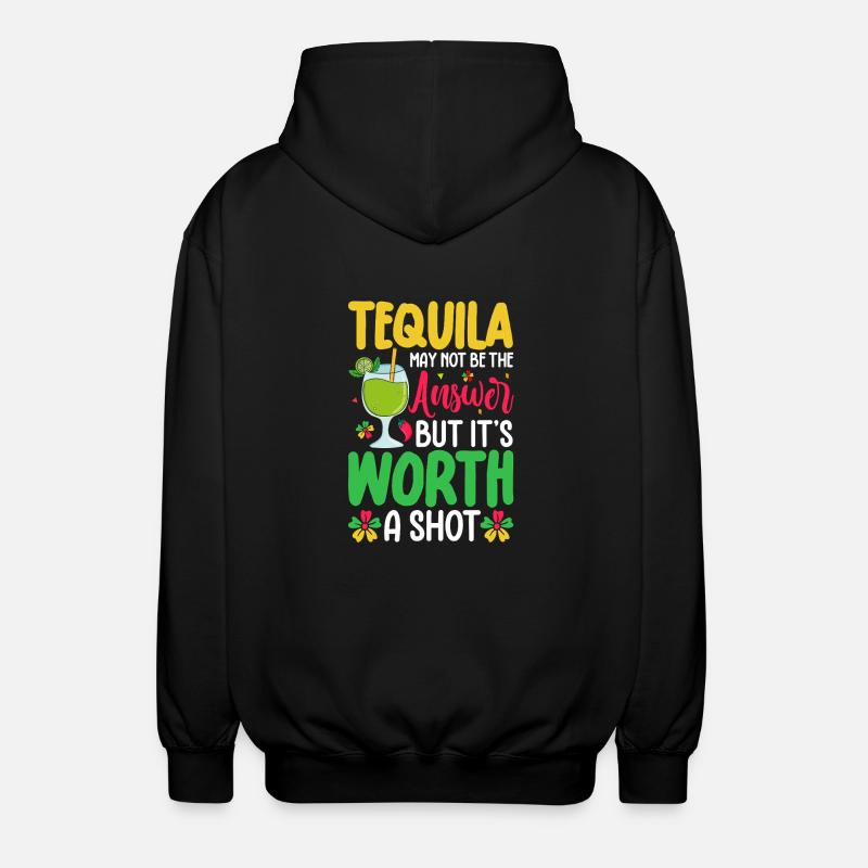 Tequila - Unisex Kapuzenjacke - Schwarz