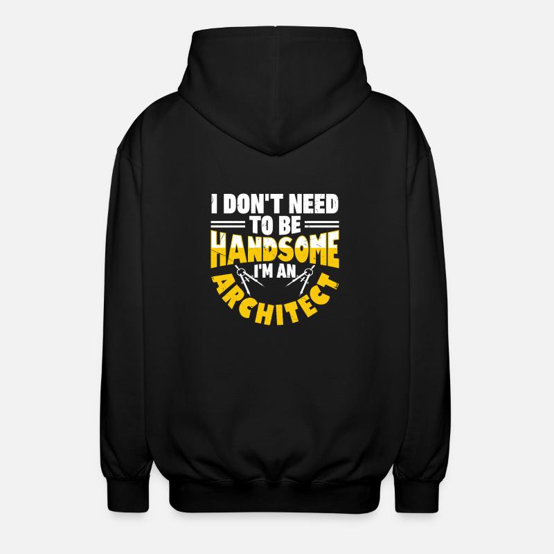 Architect - Unisex Hooded Jacket - black