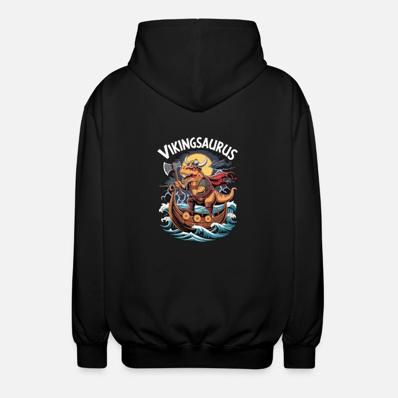 Vikingsaurus - Veste à capuche unisexe - noir