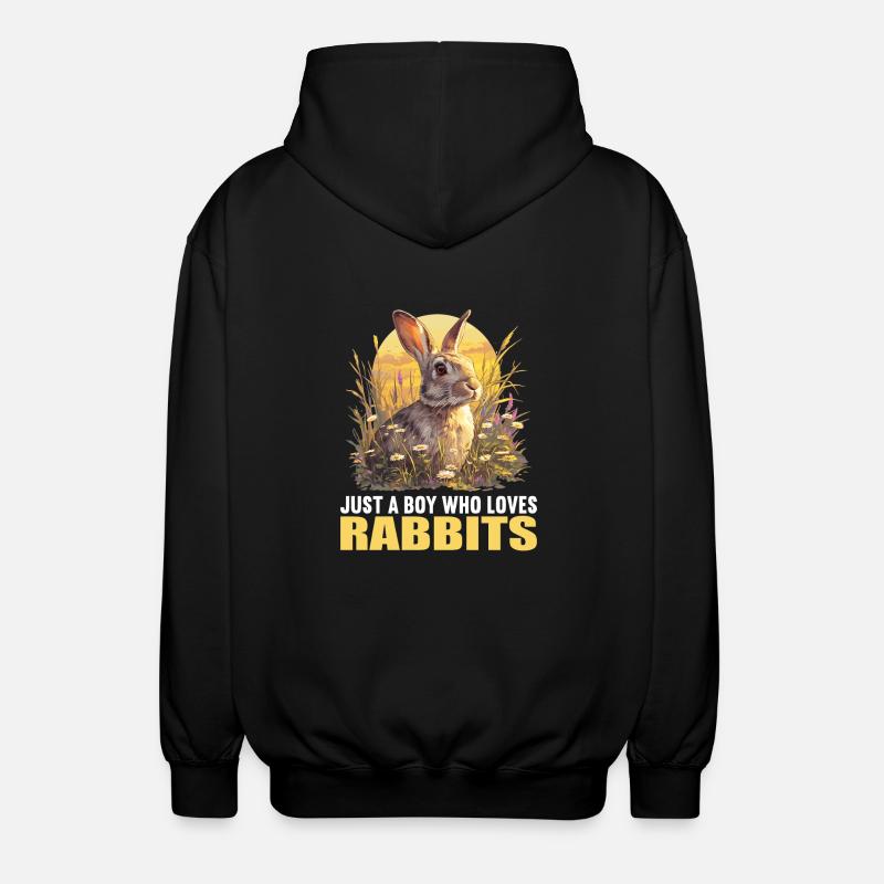 Bunny Bunny - Unisex Hooded Jacket - black