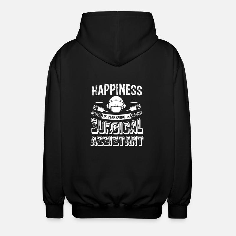 Surgical Assistant Marrying - Unisex Hooded Jacket - black