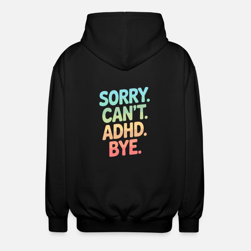 ADHS - Unisex Kapuzenjacke - Schwarz