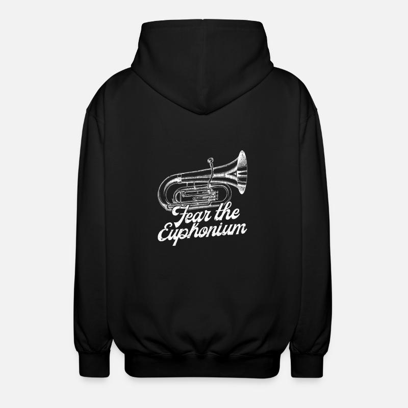 Baryton Fear The Euphonium - Veste à capuche unisexe - noir