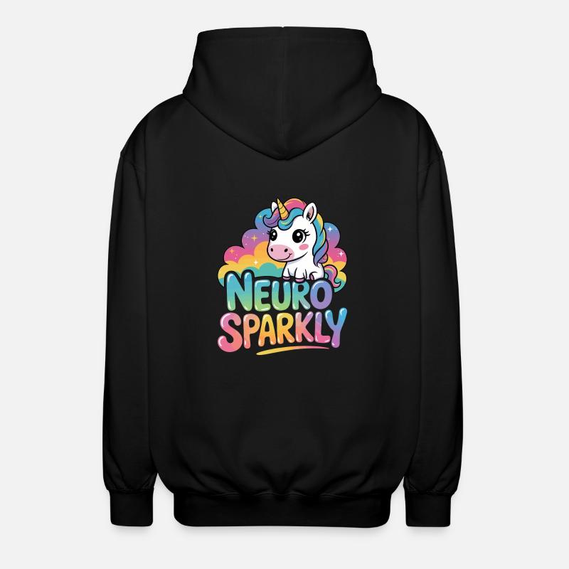 Neuro Sparkly - Unisex Kapuzenjacke - Schwarz