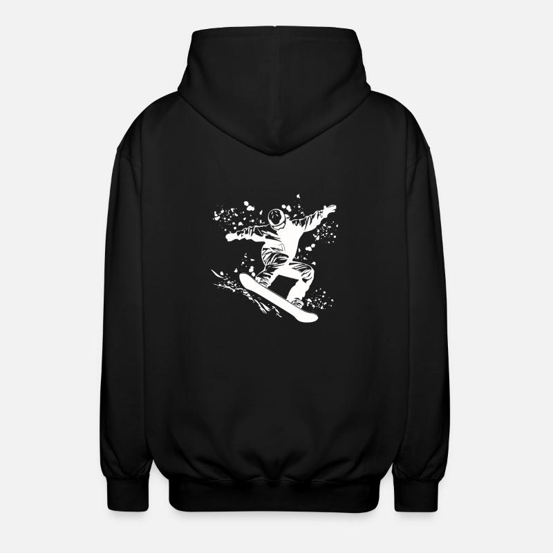 Snowboarder Snowboarding Snowboard - Unisex Hooded Jacket - black