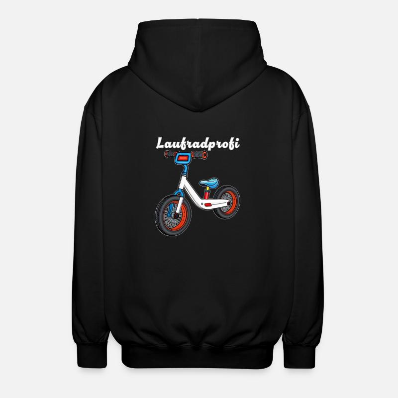 LAUFRADPROFI - Unisex Kapuzenjacke - Schwarz