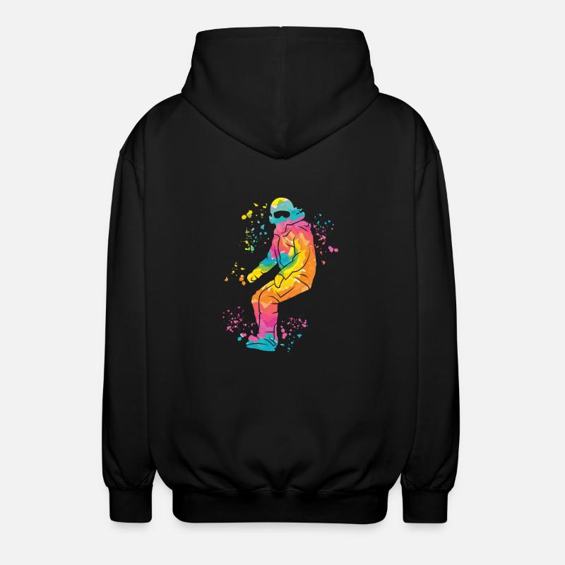 Snowboarder Snowboarding Snowboard - Unisex Hooded Jacket - black