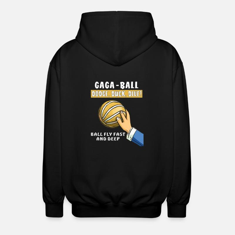 voelkerball gaga ball - Unisex Kapuzenjacke - Schwarz