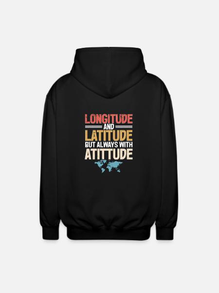 Geographic Information Systems - Unisex Hooded Jacket - black