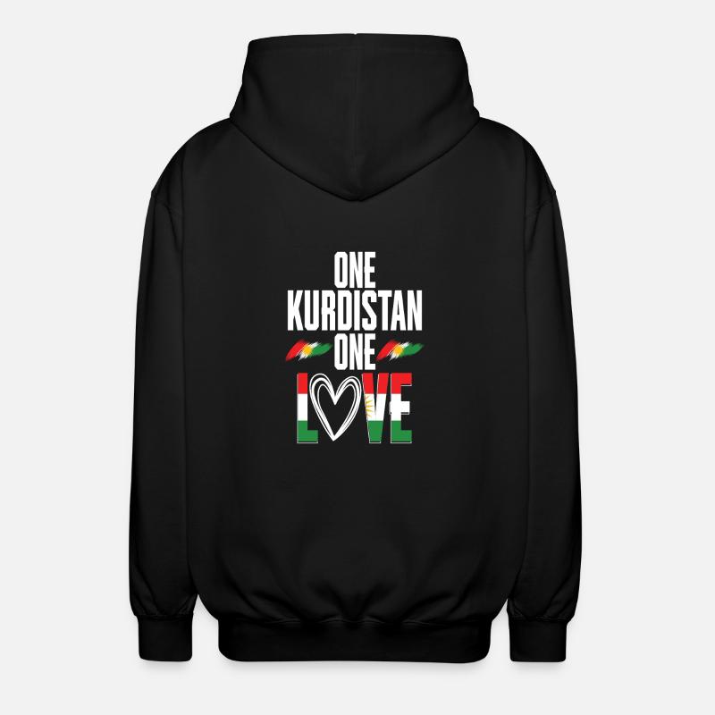 Kurdistan Kurd Kurds - Unisex Hooded Jacket - black